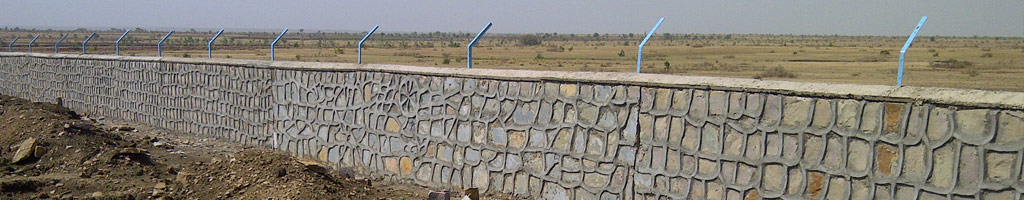 Boundary Wall Construction of Welspun Solar Power Project